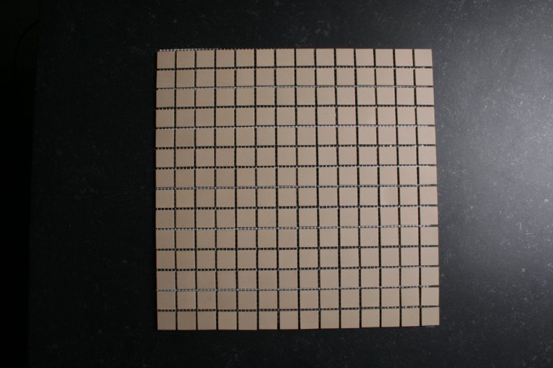 Ecru strak mozaiek 2x2 cm 
