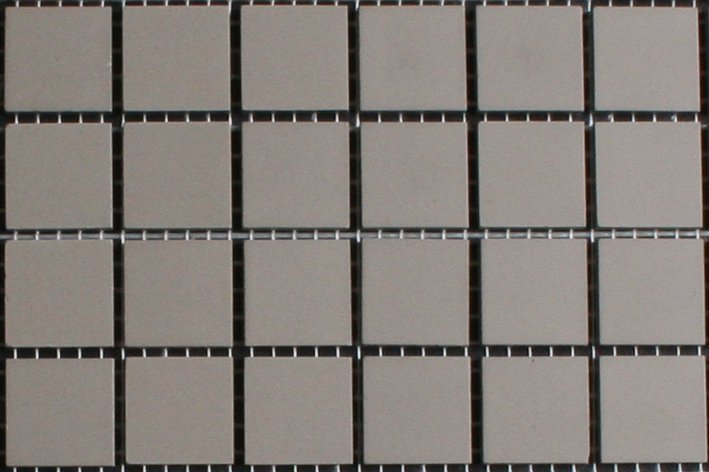 Midden grijs strak mozaiek 2x2 cm 