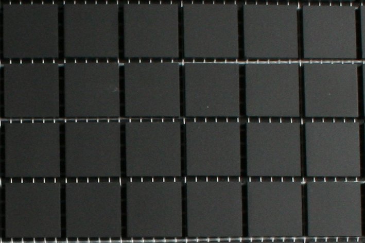 Zwart strak mozaiek 2x2 cm 