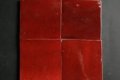 Authentiek glans rood 10x10 cm