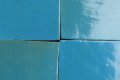 Authentiek blauw turquoise 10x10 cm